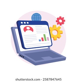 Interaction Management   Concepts Style illustrations. EPS 10 File stock illustration