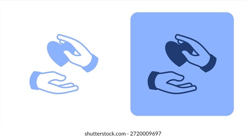 Interacción mixta Color de dos tonos e ilustración de icono de fondo contrastante