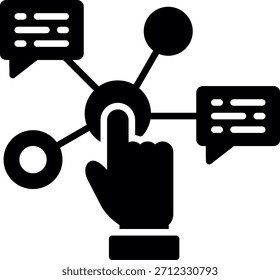 Interaction New Creative Icon Design Vector