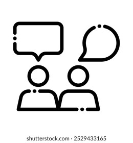 interaction simple icons vector illustration