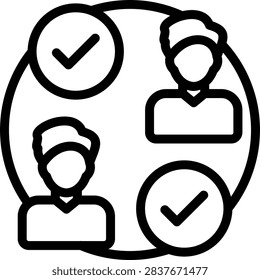 Interaction Vector Design Icon Style
