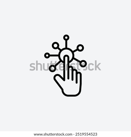 Interactionline vector icon. EPS 10