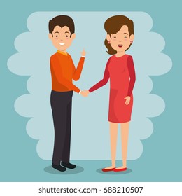 interactive business people communication