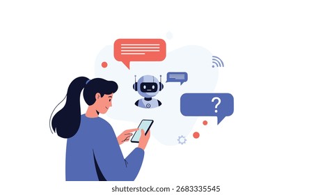 Os chatbots interativos oferecem comunicação eficiente e soluções de resolução de problemas para usuários que buscam assistência.