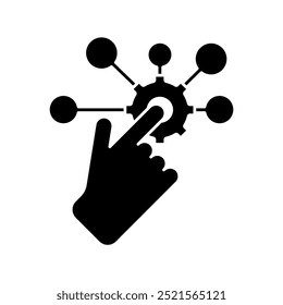 interactive concept line icon. Simple element illustration. interactive concept outline symbol design.