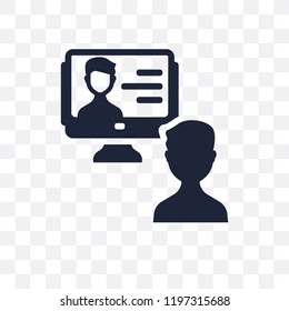 interactive course transparent icon. interactive course symbol design from Education collection.