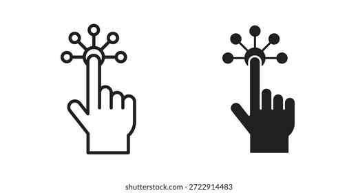 Colección interactiva de diseños de iconos para móviles, interfaz de usuario, Web.