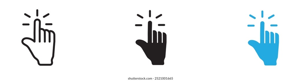 Dünne Liniengrafik mit interaktivem Symbol