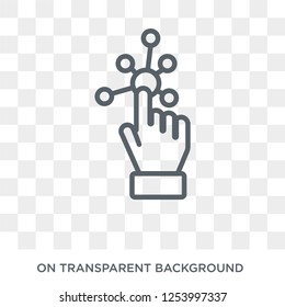 Interactive icon. Trendy flat vector Interactive icon on transparent background from Internet Security and Networking collection. High quality filled Interactive symbol use for web and mobile