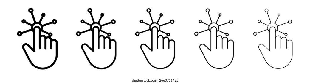 Interactive icon vector collection. EPS 10