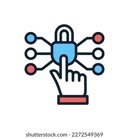 Interactive icon in vector. Logotype