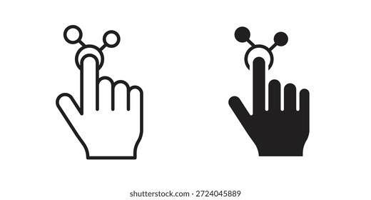 Diseño de logotipo de iconos interactivos, iconos de pictograma