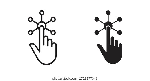 Ícones interativos vetores de sinal. adequado para web, app, infográfico, etc