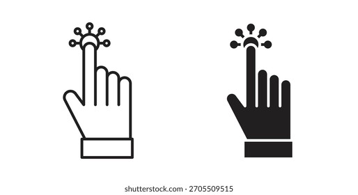 Interactive icons for use web design,logo.Symbol illustration.