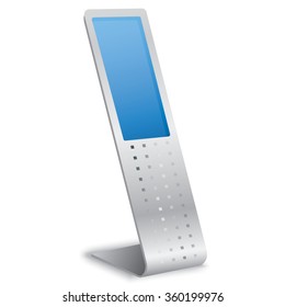 Interactive Information Kiosk Terminal Stand