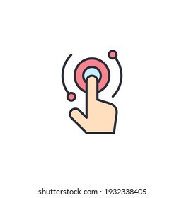 interactive interface solid icon vector illustration pictogram isolated on white