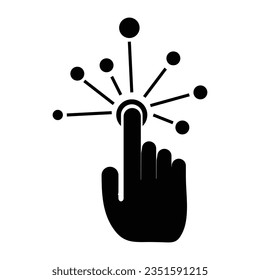 interactive interface solid icon, vector illustration, on white background..eps