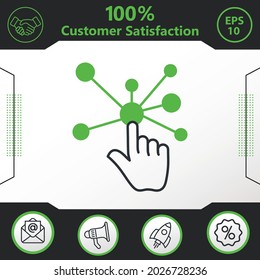 Interactive interface vector icon graphic elements for your work - Modern design