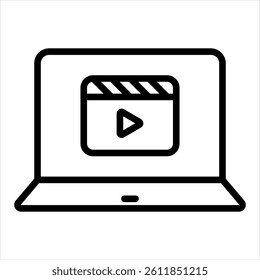 Interactive Line Icon Vector Illustration