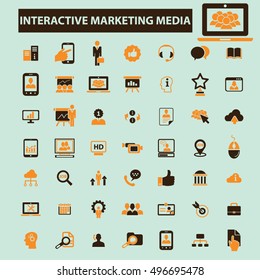 interactive marketing media icons
