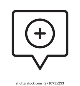 Interactive Medical Chat Ikonensammlung für Gesundheitskommunikation, Telemedizin, Patientenberatung und Visualisierung des klinischen Supports
