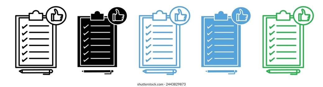 Interactive Online Feedback and Survey Form Vector Icons for Digital User Experience Analysis