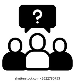 Interactive Quiz icon, for web, app, infographic, etc