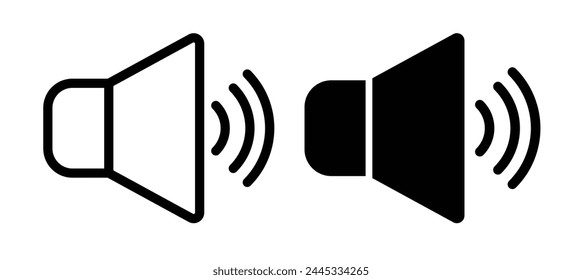 Iconos interactivos de voz y comentario. Burbuja de discusión y símbolos de Comentarios público.