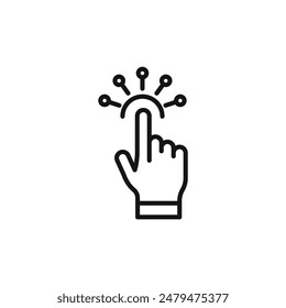 Interactive Touch Icon Perfect for User Engagement