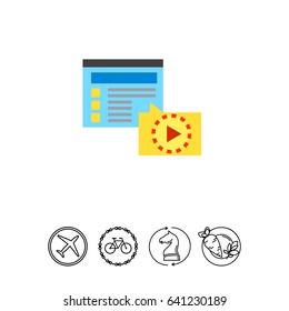 Interactive Tutorial with Video File Icon