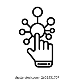 Interactive Vector Line Icon Design