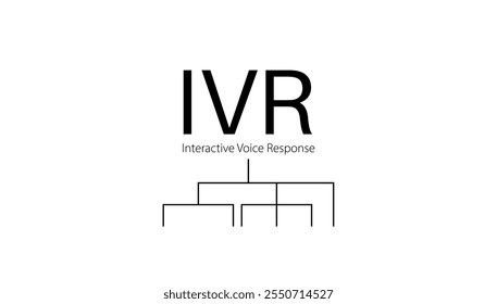 Interactive Voice Response concept. Automates customer interactions through voice prompts, option menu, speech recognition. Enhancing efficiency and providing seamless support. IVR vector illustration
