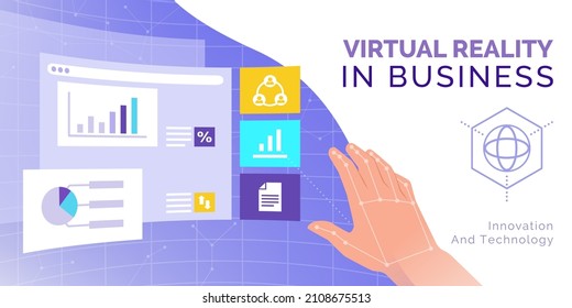 Interactive VR desktop screens with business applications: virtual reality and innovative user interface concept