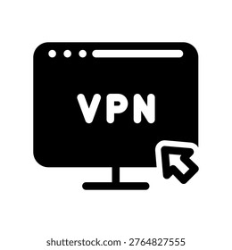 Interactive Web VPN Selection Interface Graphic Design Illustration