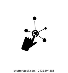 interactivity concept line icon. Simple element illustration. interactivity concept outline symbol design.