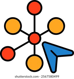 Interactivity Filled Style Icon Design