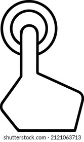 Icono de interactividad, signo de realidad aumentada y símbolos.