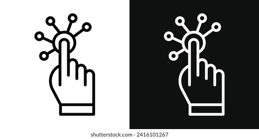 Interactivity icon set. vector illustration