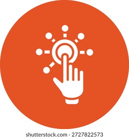 Ilustração de design de ícone de vetor de interatividade