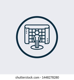 Interactivity vector line icon. Simple element illustration. interactivity outline icon from augmented reality concept