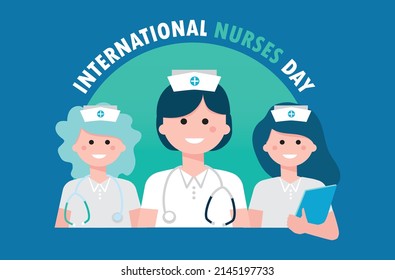 Interational nurses day, vector illustration