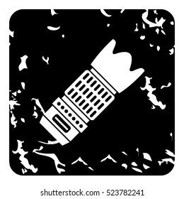 Interchangeable lens icon. Grunge illustration of interchangeable lens vector icon for web design