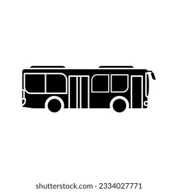 intercity transport bus vector icon