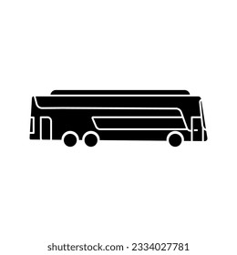 intercity transport bus vector icon