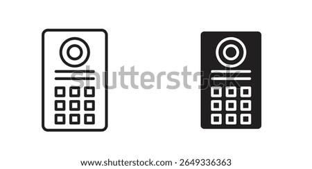 Intercom icon Design Illustrations. editable web icons