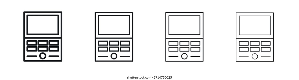 Intercom Symbol Eps10. Symbole Grafikdesign