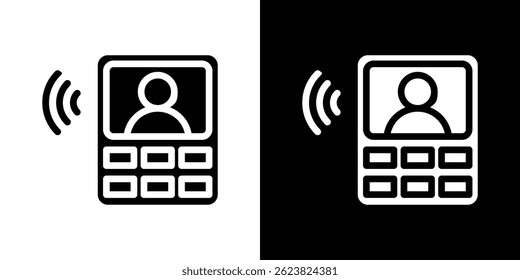 Intercom icon for logo web mobile app UI design.