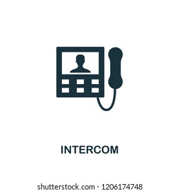 Intercom icon. Premium style design from household collection. UX and UI. Pixel perfect intercom icon. For web design, apps, software, printing usage.