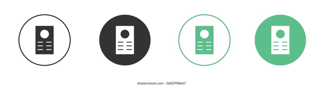 Intercom icon symbol illustration doodle set. EPS10