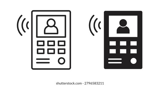 Intercom icon and symbol. Vector icon editable set